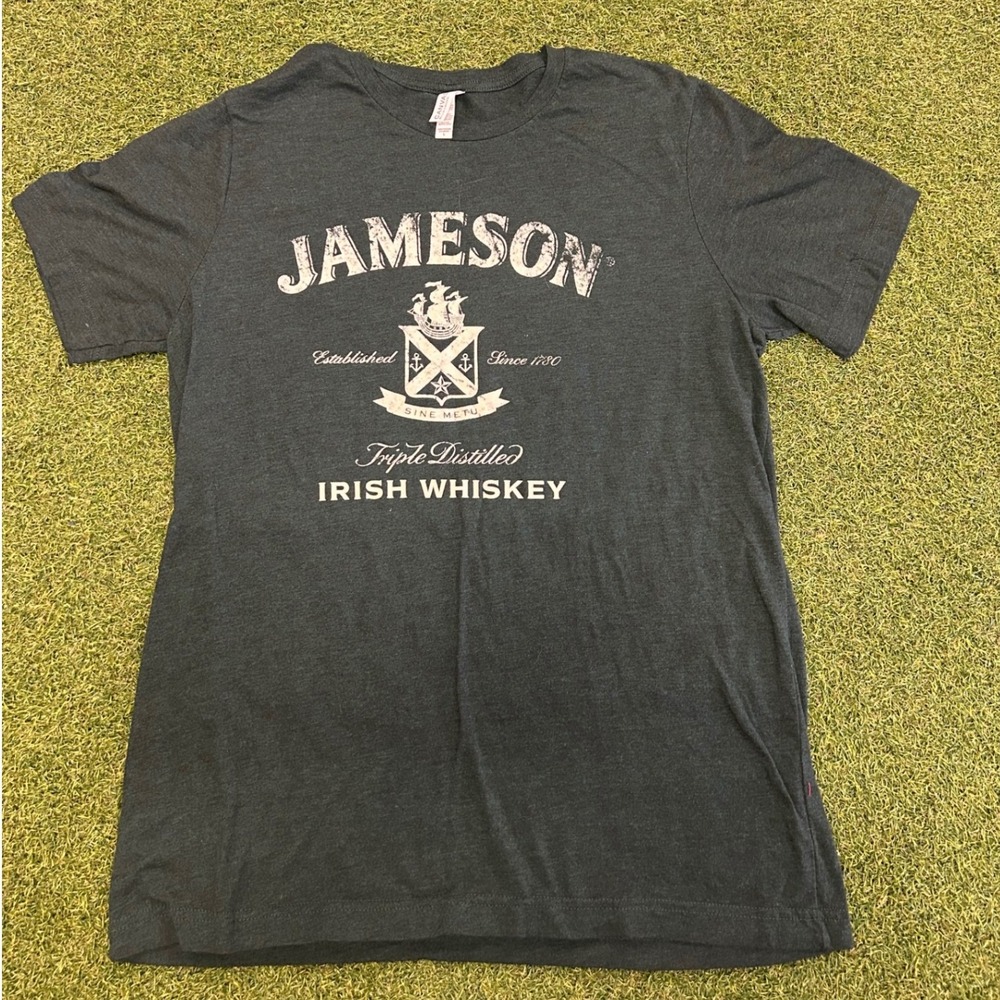 Jameson Irish Whiskey T-Shirt Mens Large Green Bella Canvas Graphic Tee